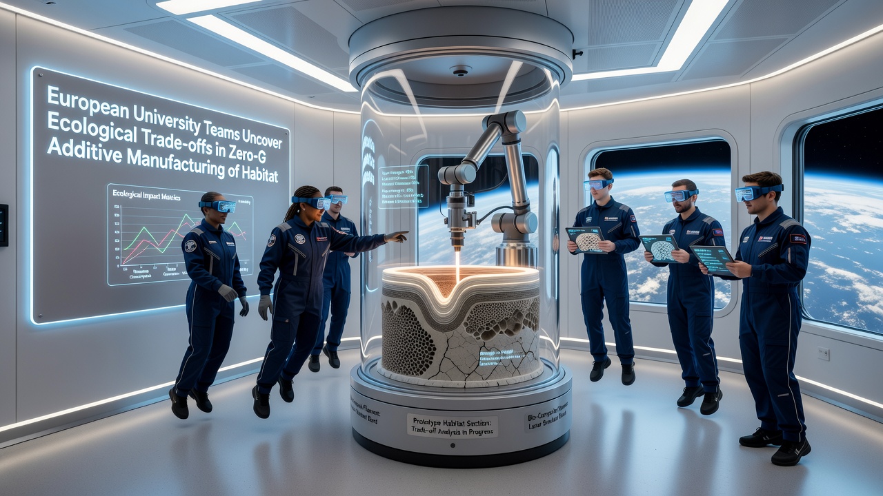 Zero-gravity additive manufacturing chamber used by university teams for habitat component tests